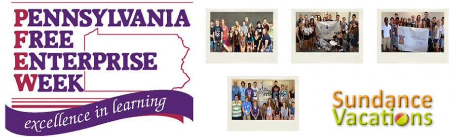Sundance Vacations Sponsors four students to attened Pennsylvania Free Enterprise Week Banner