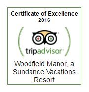 Sundance Vacations Woodfield Manor TripAdvisor Certificate of Excellence 2016