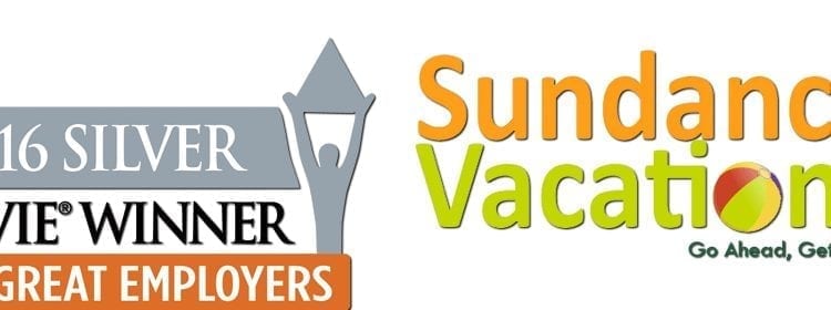 Stevie Awards for Great Employers 2016 Sundance Vacations Banner