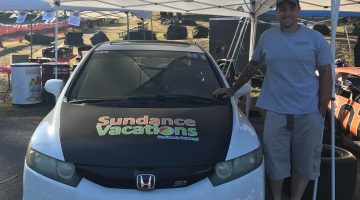 Jody Miller at Giants Despair Hillclimb with Sundance car