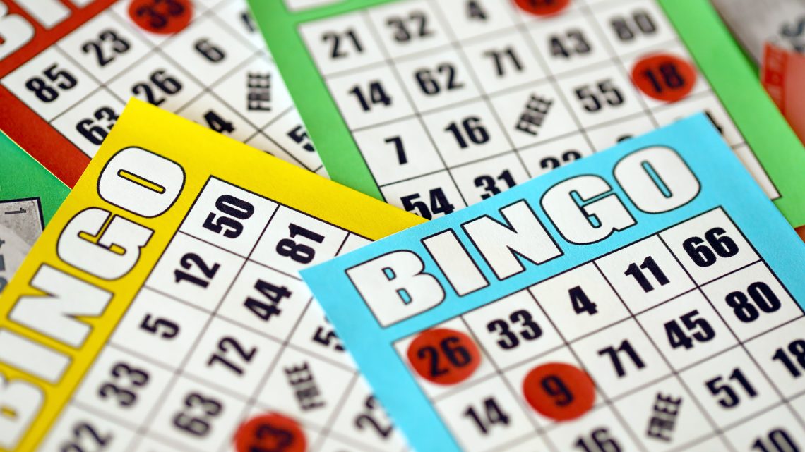 Closeup of bingo cards in various colors